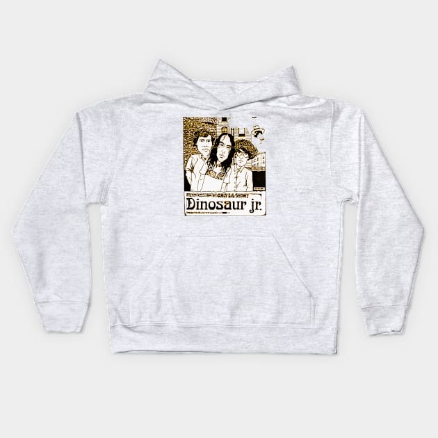 dinosaur jr Kids Hoodie by cocot podcast